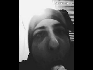 Ma-rốc Hijabi Blowjob Deepthroat