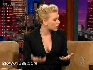 Scarlett Johansson's Nice-looking Hot Cleavage At one's fingertips Jokester Leno's Operate