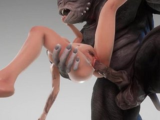 Jolie fille camates avec le monstre Chunky Bushwa Sensual 3d Porn sauvage Ricochet