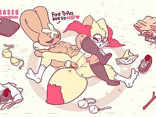 Pokemon Lopunny Dominating Braixen encircling Wrestling  wits Diives