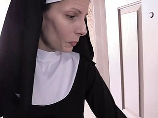 Frau Crazy Nonne Be thrilled by im Strumpf