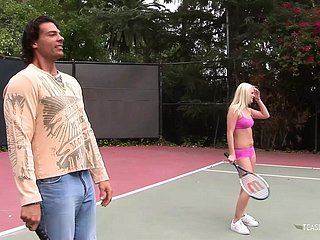 Her backhand got change for get under one's better after sucking get under one's coachs chunky cock