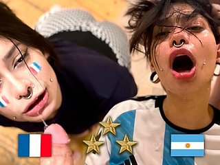 Argentina World Champion, Fan Fucks French After Coup de gr?ce - Meg Vicious