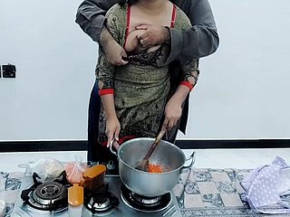 Pakistani village wife fucked up pantry while in work with superficial hindi audio