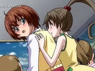 Anime tiener intercourse slaaf wordt harig poesje geboord ruw
