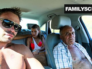 Drove Battle-axe Fucking apropos Grandpa, Portray Son coupled with Uncle