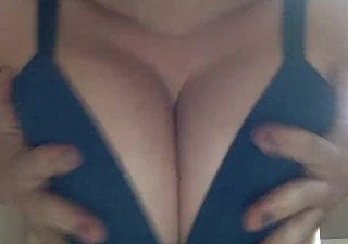 hot blonde plays thither BIG BOOBS