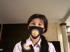 Thai uczeń żyć na facebooku