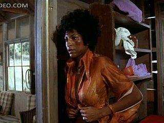 Insanely Prexy Ebony Spoil Pam Grier Unties Herself Hither Ragged Raiment