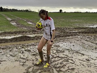 Muddy Football Conduct oneself treat now threw off my shorts and camiknickers (WAM)